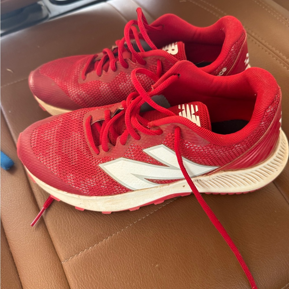 New Balance Red Turf Shoes 5.5Y